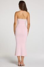 Modal Lace-Trim Midaxi Dress in Baby Pink - Image 6
