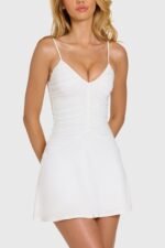 Modal Mini Dress in Coconut - Image 2