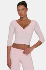 Ombralye 3/4 Sleeve Top in Blush