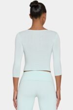 Ombralye 3/4 Sleeve Top in Peppermint - Image 2