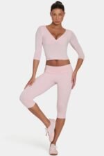 Ombralye Capri Leggings in Blush