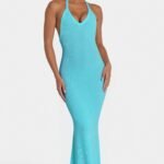 Ombralye Maxi Dress in Aqua