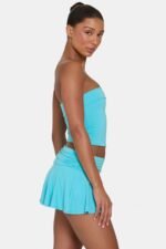 Ombralye Mini Skort in Aqua - Image 3