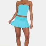 Ombralye Mini Skort in Aqua