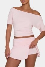 Ombralye Mini Skort in Blush - Image 4