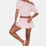 Ombralye Mini Skort in Blush