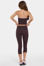 Soft Active Capri Leggings in Choc Chip - Image 2