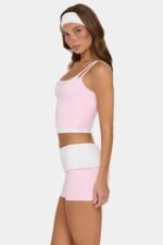 Soft Active Double-Layer Tank Top in Sorbet - Image 4