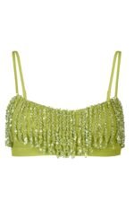 Fringed Bralette in Olive - Image 3