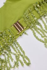 Fringed Bralette in Olive - Image 5