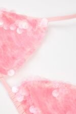 Triangle Bikini Top in Baby Pink - Image 5