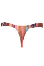 Thong Bikini Bottoms in Abstract Stripe - Image 4