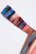 Thong Bikini Bottoms in Abstract Stripe - Image 5