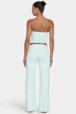 Ombralye Tie-Waist Wide-Leg Trousers in Peppermint - Image 2