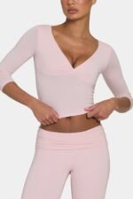 ButterCloud? 3/4 Sleeve Top in Blush - Image 4