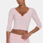ButterCloud? 3/4 Sleeve Top in Blush