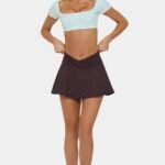 Soft Active Mini Skort in Choc Chip