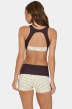 Soft Active Medium-Impact Sports Bra in Cookie Butter - Image 3