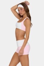 Soft Active Medium-Impact Sports Bra in Cotton Candy - Image 4