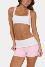 Soft Active Medium-Impact Sports Bra in Cotton Candy - Image 2