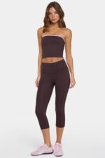 Soft Active Capri Leggings in Choc Chip - Image 5