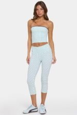 Soft Active Capri Leggings in Mint Chip - Image 5