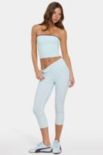 Soft Active Capri Leggings in Mint Chip - Image 4