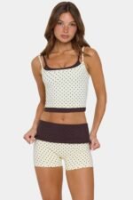 Soft Active Double-Layer Tank Top in Cookie Butter - Image 5