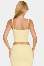 Modal Lace-Trim Top in Butter - Image 3