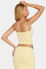 Modal Lace-Trim Top in Butter - Image 7