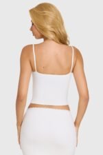 Modal Lace-Trim Top in Coconut - Image 7