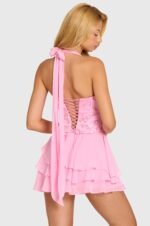 Embellished Corset Mini Dress in Blossom - Image 2