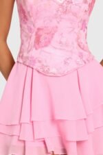 Embellished Corset Mini Dress in Blossom - Image 4