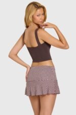 Modal Ruched Bust Top in Chocolate - Image 3