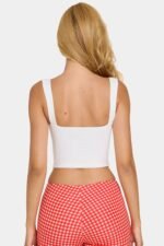 Modal Ruched Bust Top in Coconut - Image 7