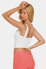 Modal Ruched Bust Top in Coconut - Image 3