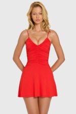 Modal Mini Dress in Cherry - Image 8