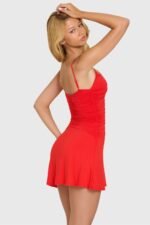 Modal Mini Dress in Cherry - Image 4