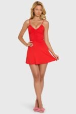 Modal Mini Dress in Cherry - Image 5