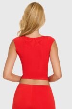 Modal Cap-Sleeve Top in Cherry - Image 3