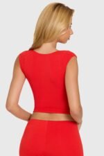 Modal Cap-Sleeve Top in Cherry - Image 7