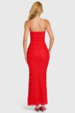 Lace Maxi Dress in Cherry - Image 6