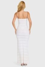 Lace Maxi Dress in Coconut - Image 6