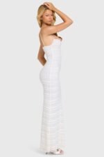 Lace Maxi Dress in Coconut - Image 3