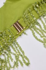 Fringed Bralette in Olive - Image 5