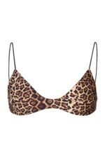 Bralette Bikini Top in Leopard Print - Image 3