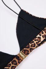 Bralette Bikini Top in Leopard Print - Image 5