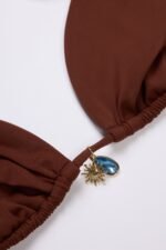 Triangle Bikini Top in Chocolate - Image 5