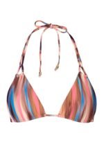 Triangle Bikini Top in Abstract Stripe - Image 4