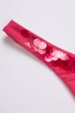 Thong Bikini Bottoms in Raspberry - Image 6
